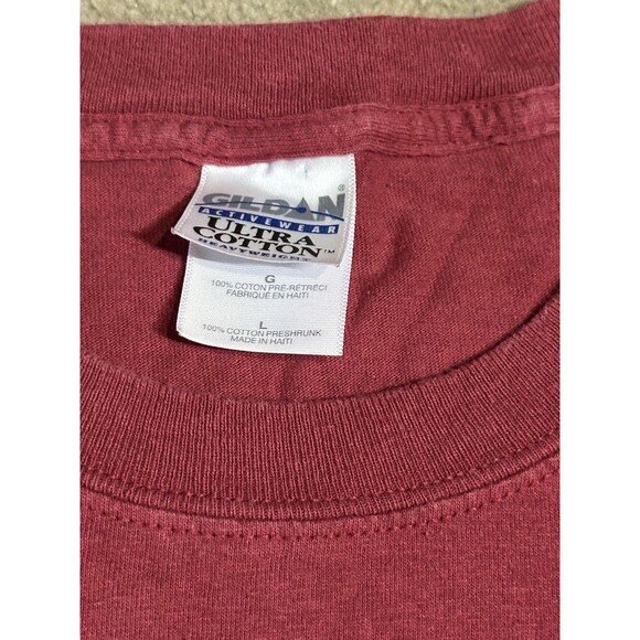 Vintage Y2K DEADWOOD Promo HBO Television Show Graphic T-Shirt Adult Size L Red - Picture 3 of 4